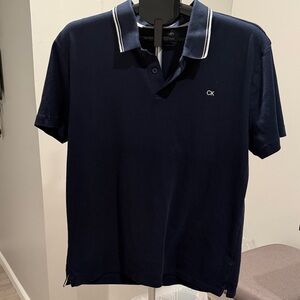 Calvin Klein Men's Dark Blue Polo Shirt
